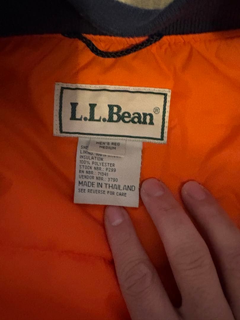 l.l.bean エルエルビーン MA-1 L REG NAVY
