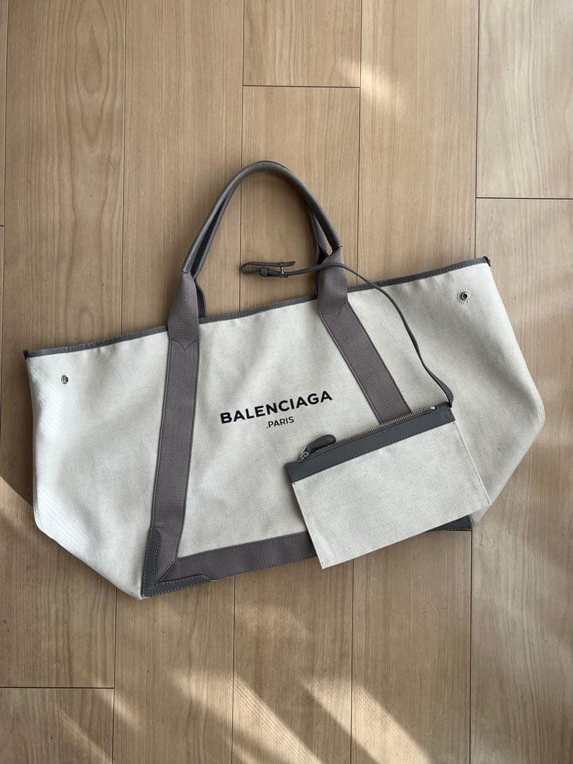 BALENCIAGA トートバッグ グレー/ベージュ