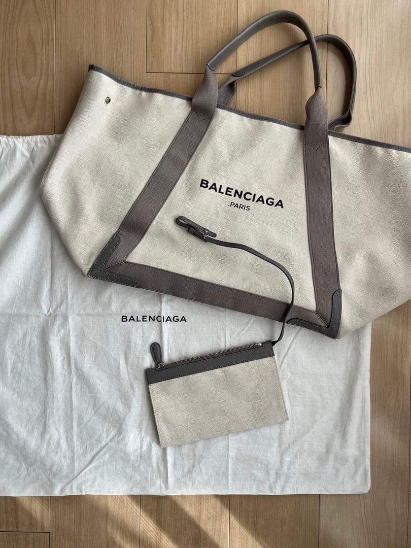 BALENCIAGA トートバッグ グレー/ベージュ