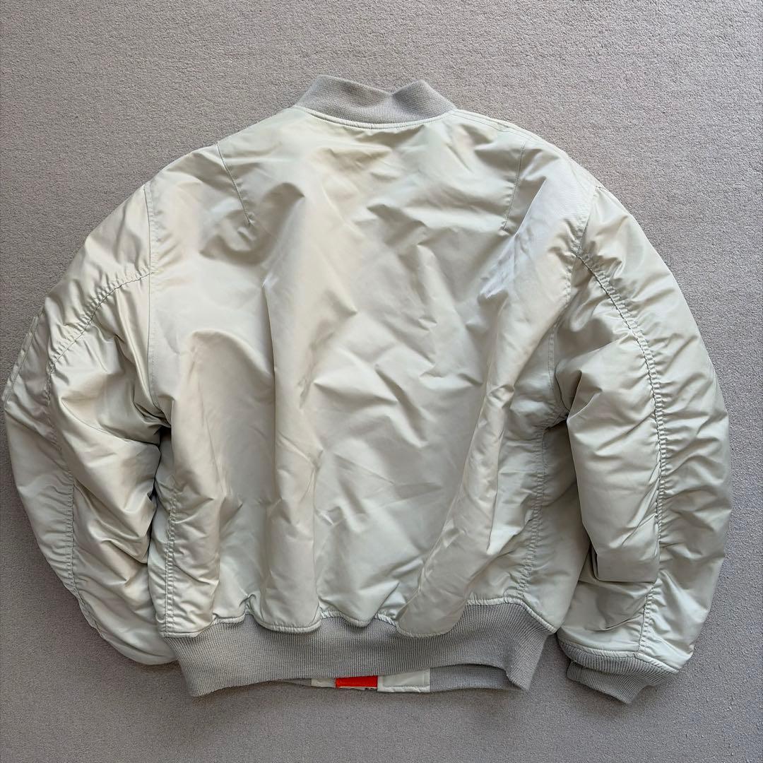 【希少】OLD UNIQLO MA-1 ホワイト XL 短丈 ワイドシルエット