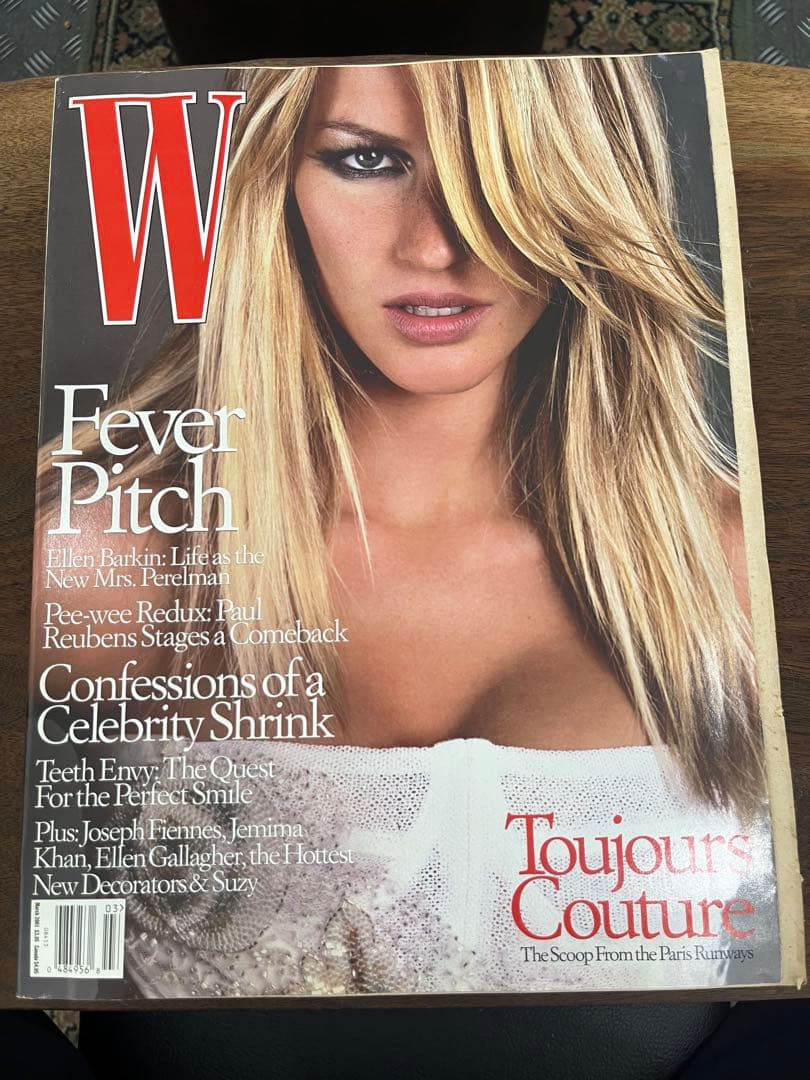 W Magazine US 2001年3月号 / ジゼル・ブンチェン