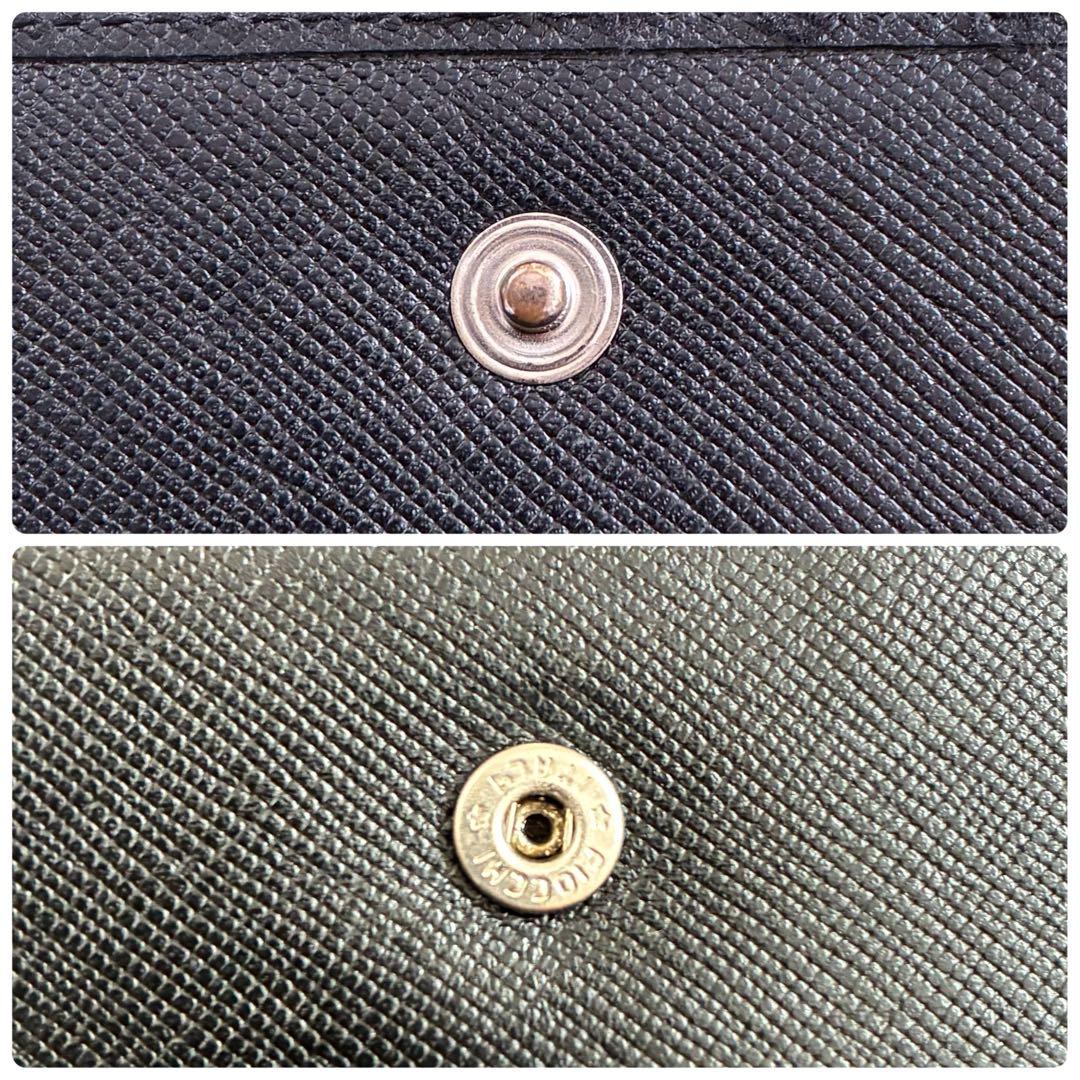 PRADA プラダ　三つ折り財布　男女兼用　サフィアーノ　レザー　黒　ブラック