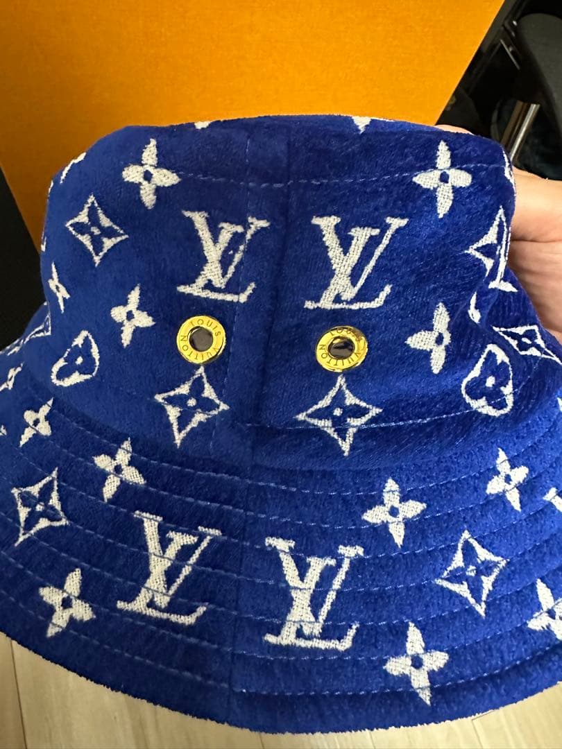 Louis Vuitton バケットハット 青　シャポー　バケハ