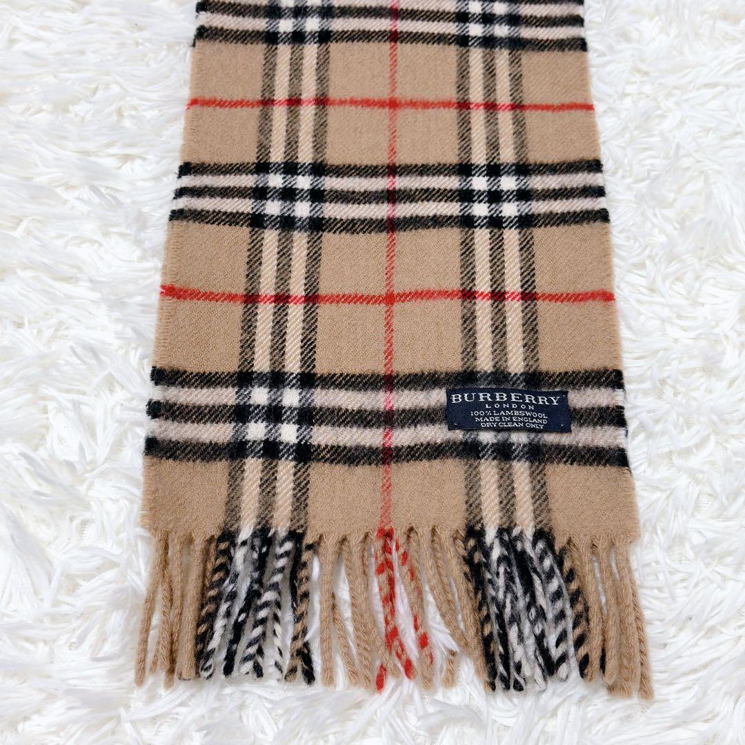 BURBERRY LONDON バーバリー マフラー ラムウール ノバチェック