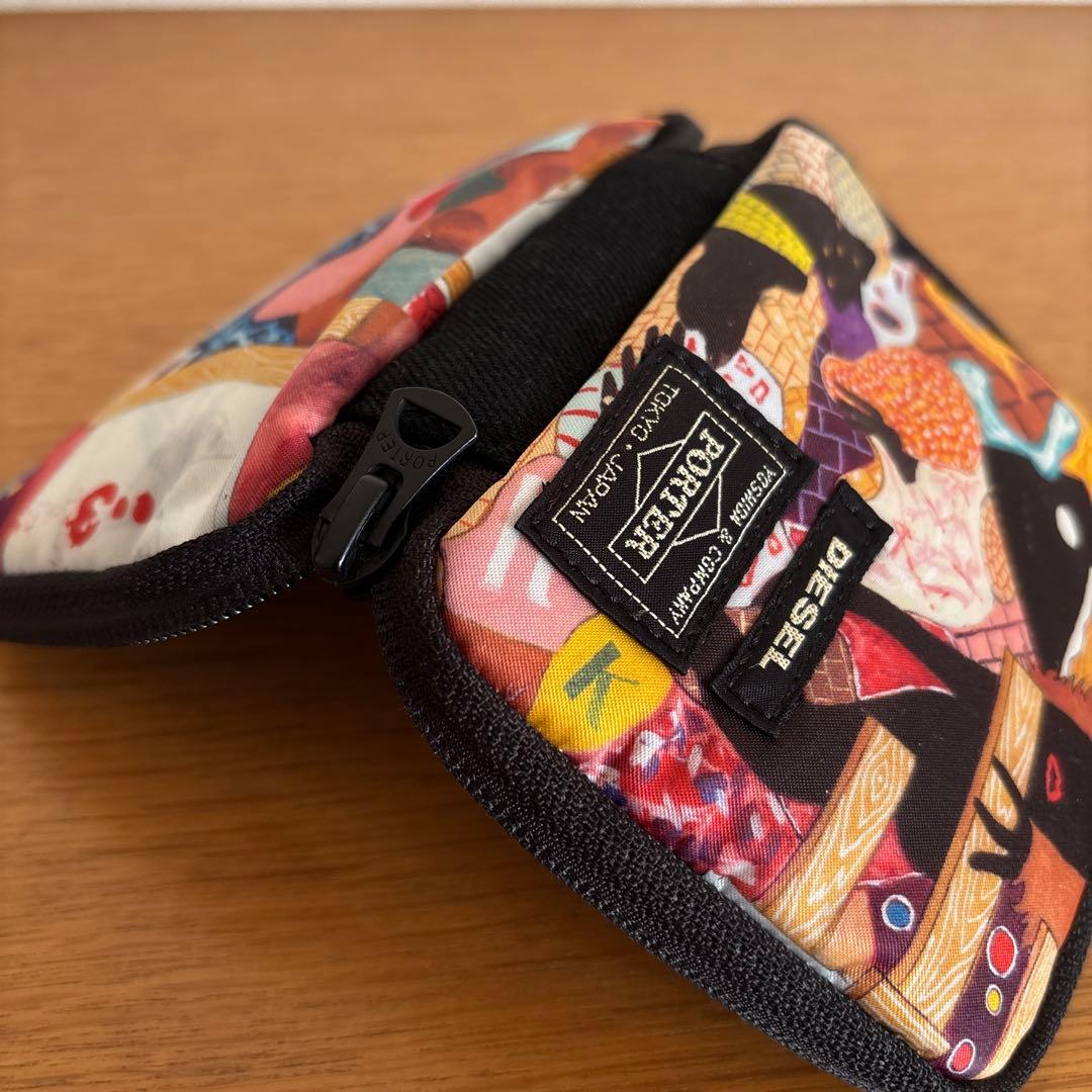 美品◆PORTER DIESEL 横尾忠則 コラボ ラウンドジップ財布 30周年