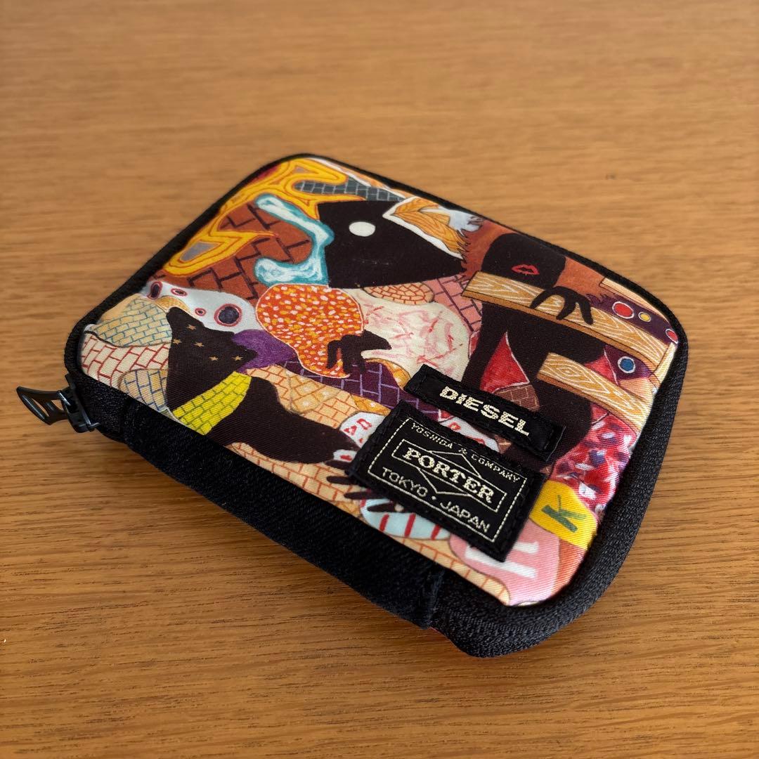 美品◆PORTER DIESEL 横尾忠則 コラボ ラウンドジップ財布 30周年