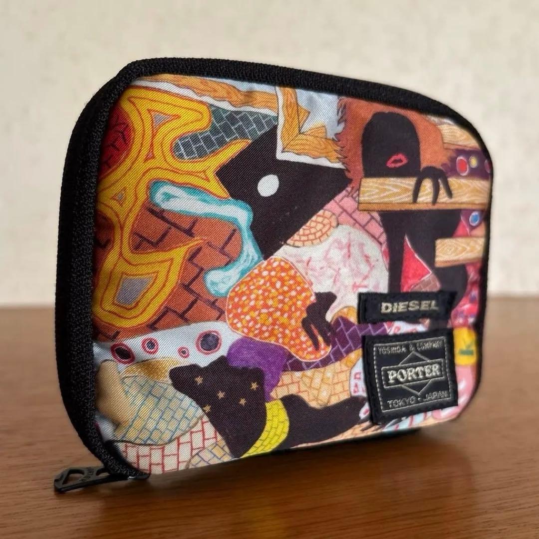 美品◆PORTER DIESEL 横尾忠則 コラボ ラウンドジップ財布 30周年