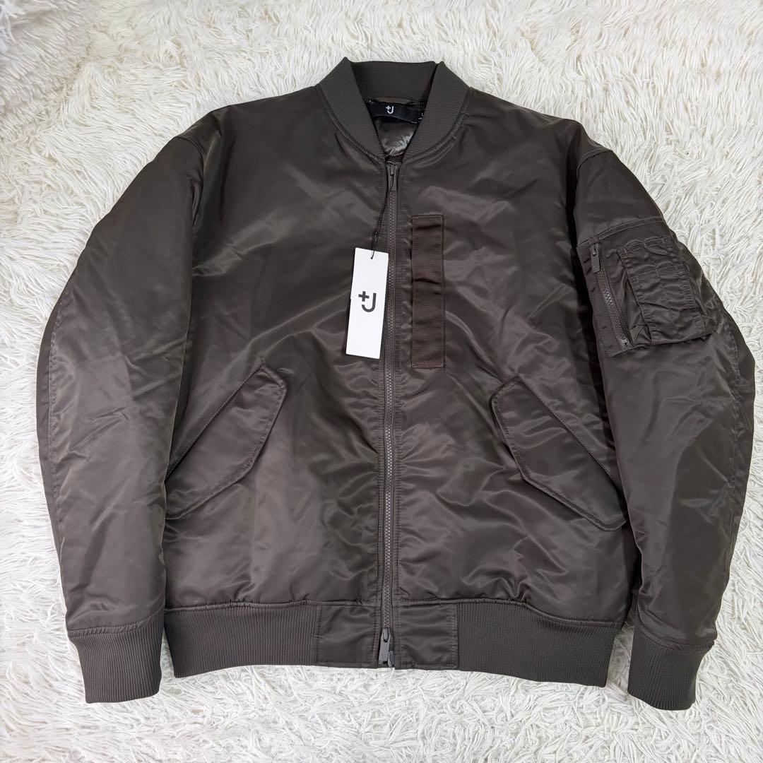 【新品】UNIQLO +J ハイブリッドダウンオーバーサイズMA-1 Lサイズ