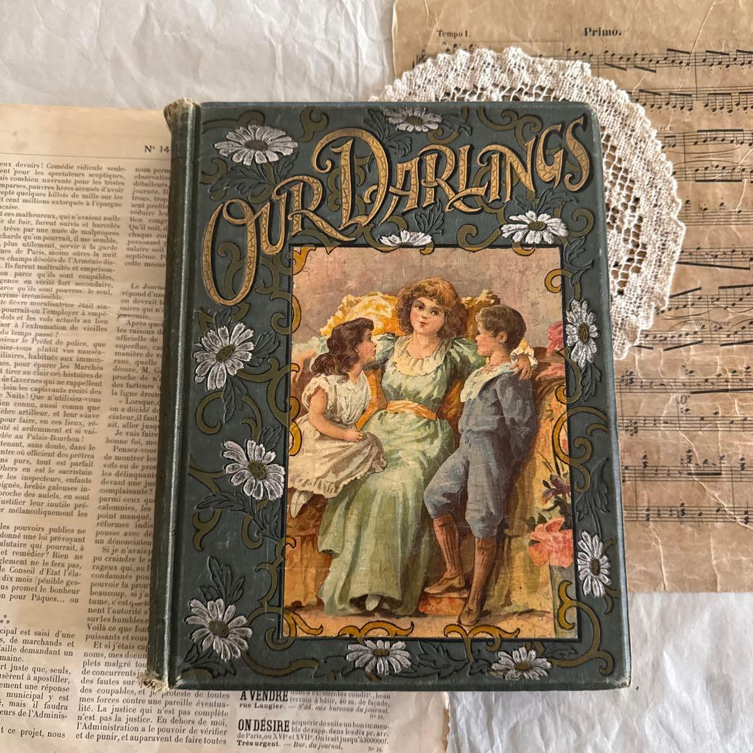 稀少1901年アンティーク美しい挿絵イギリス絵本　洋書ジャンクジャーナル古書