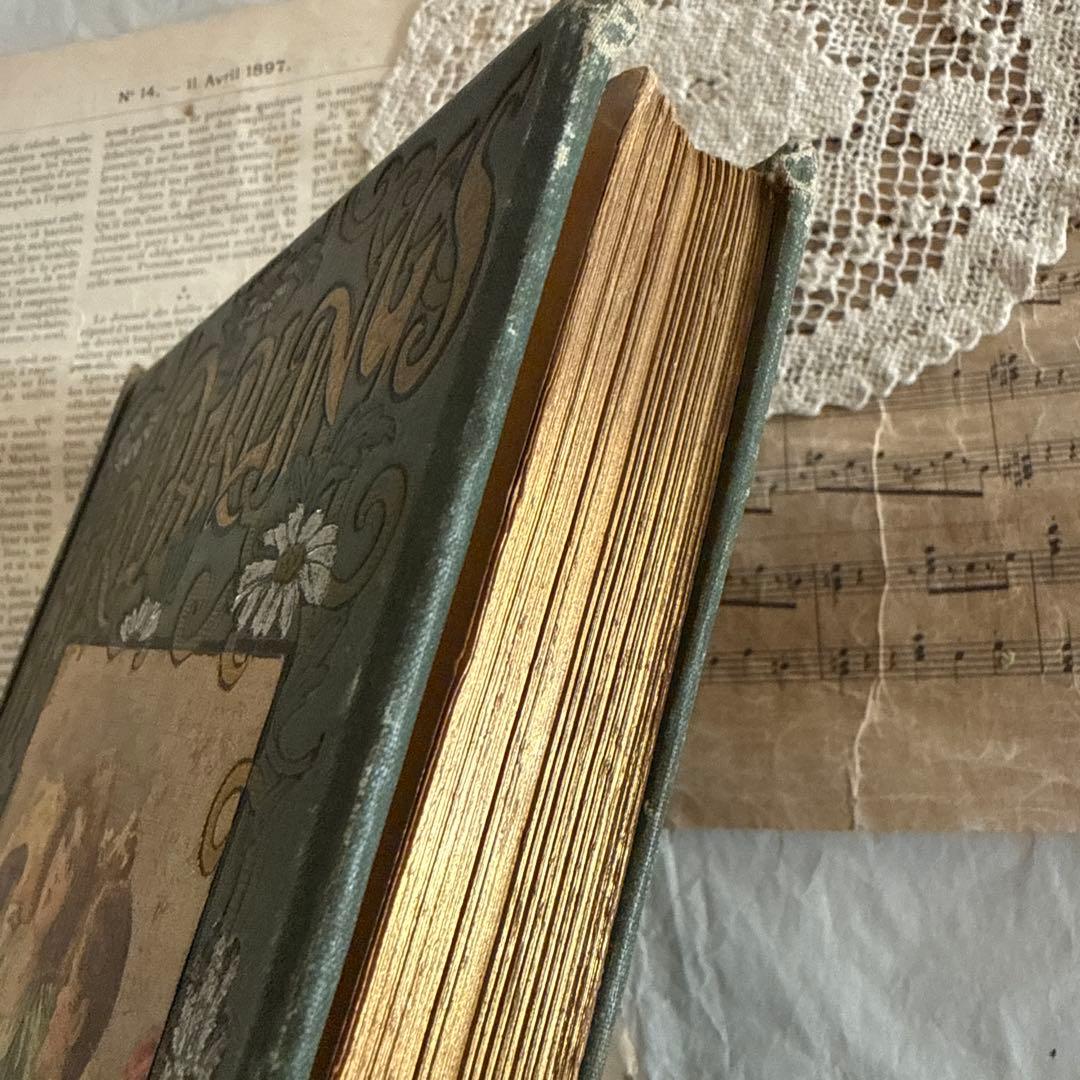 稀少1901年アンティーク美しい挿絵イギリス絵本　洋書ジャンクジャーナル古書