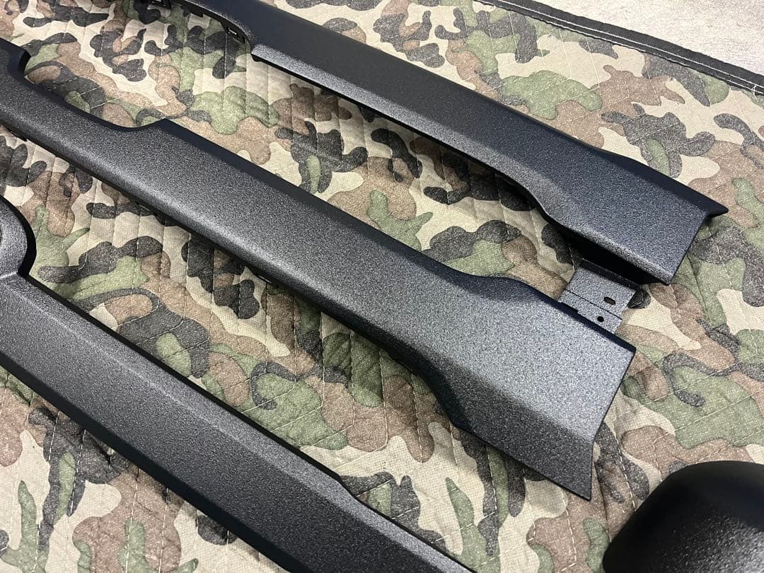 N-VANフロントグリル リア　ガーニッシュ　ミラーカバー　ラプターライナー塗装