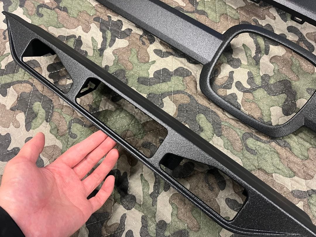 N-VANフロントグリル リア　ガーニッシュ　ミラーカバー　ラプターライナー塗装