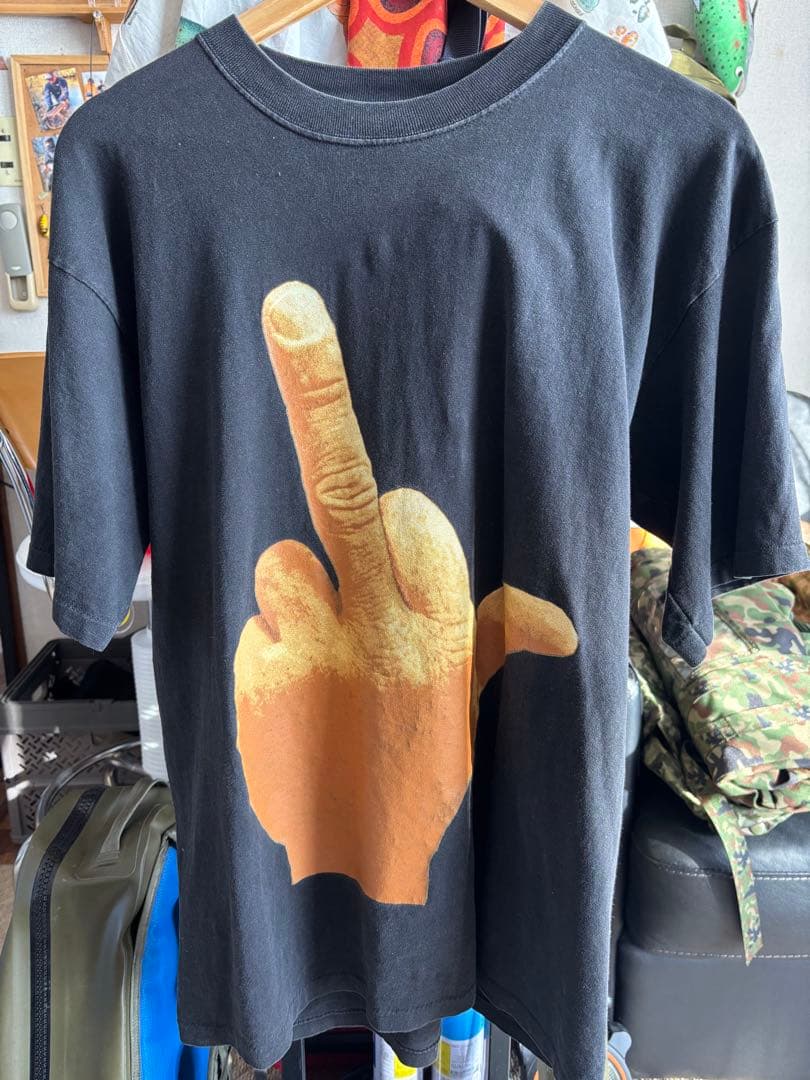 All Sport 中指プリント fuck Tシャツ古着 FUCK FINGER