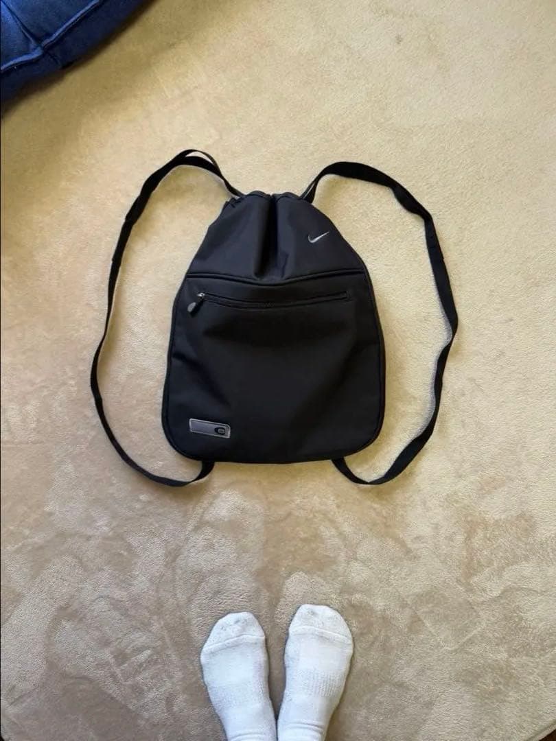NIKE ナップサック 白タグ　90s y2k archive 2way 刺繍