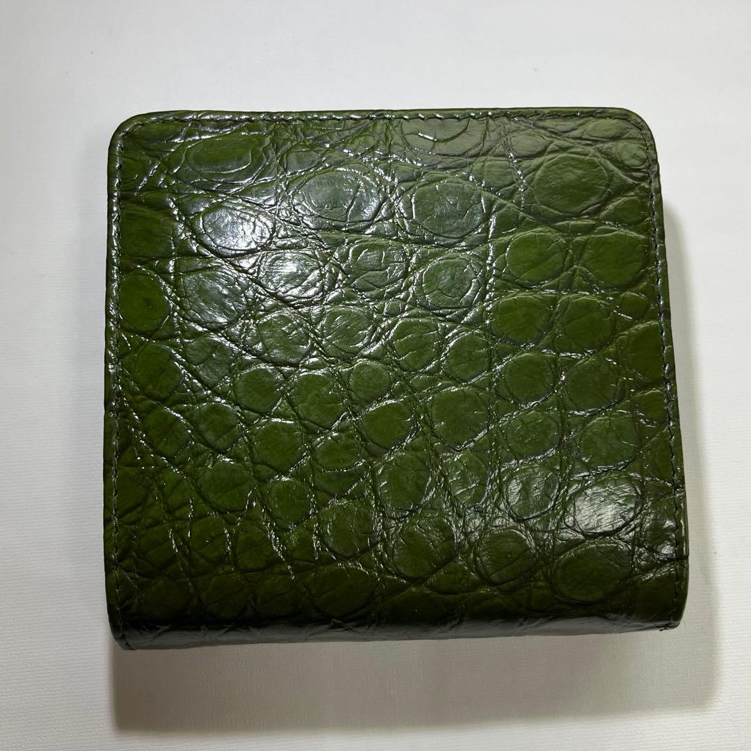 ★限定セール【新品・未使用】クロコダイル 二つ折り財布　シャムワニ