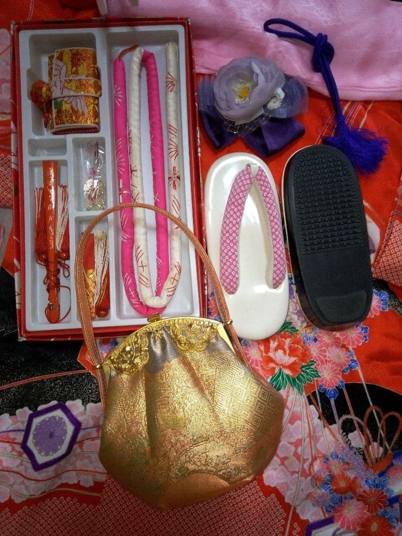 美品【七五三7歳～ハーフ成人式】振袖フルセット