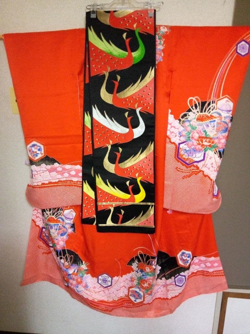 美品【七五三7歳～ハーフ成人式】振袖フルセット