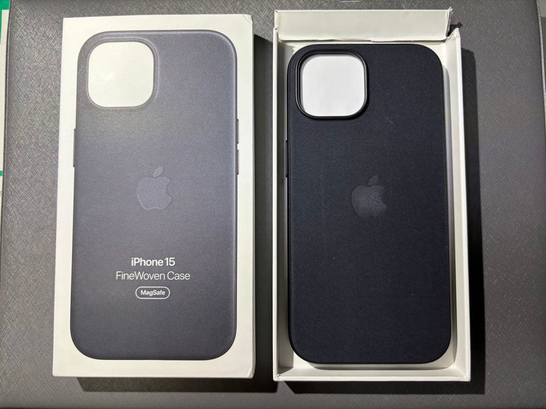 【未使用】純正 iPhone 15ファインウーブンケース ブラック