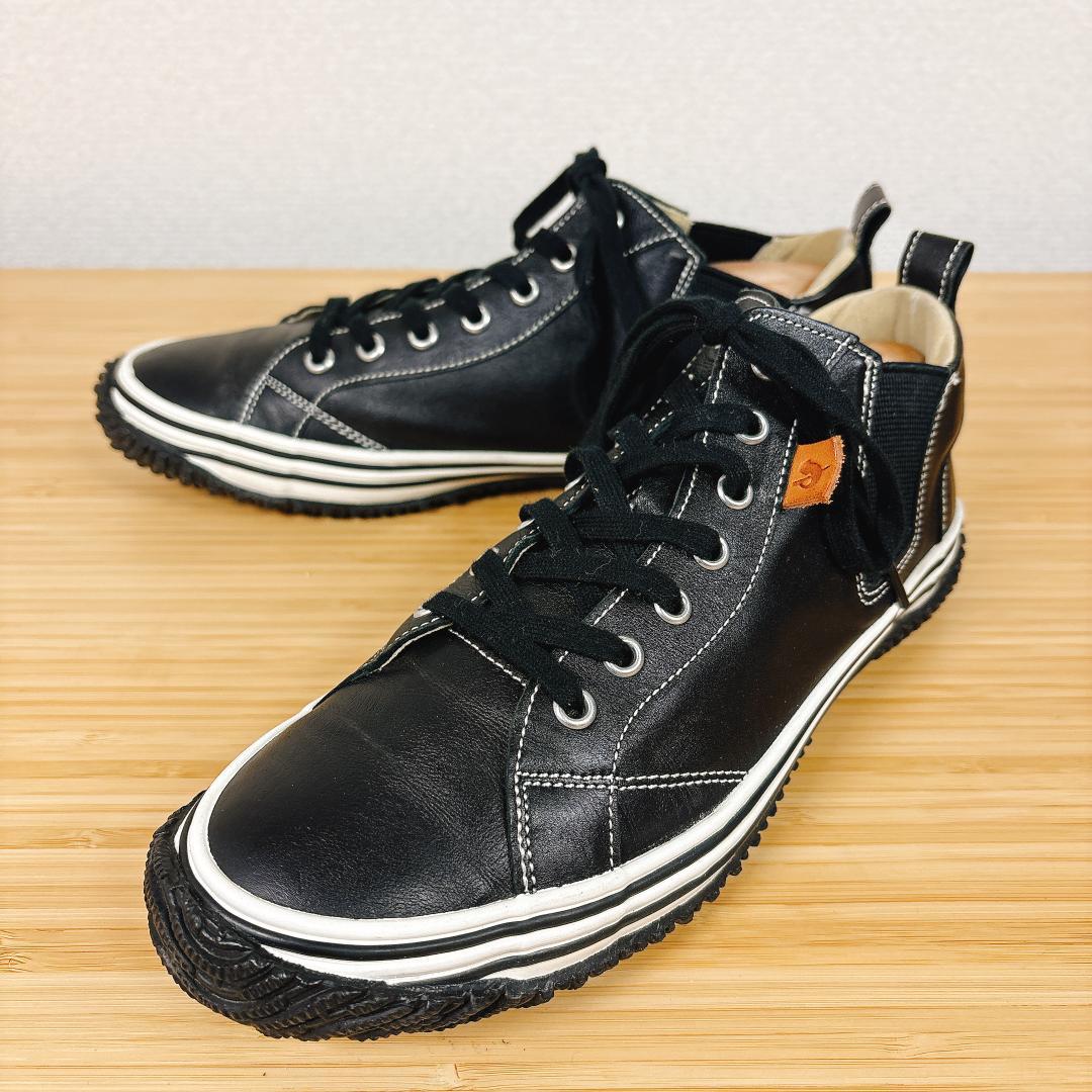 【極美品】SPINGLE MOVE SP-442 サイドゴア ブラック 黒