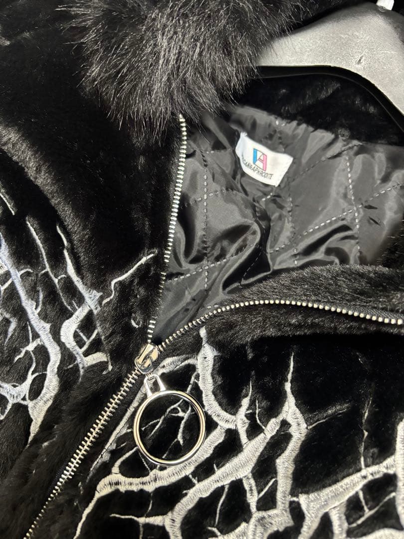 volcan&aphrodite ふわもこ ネコ耳しっぽファーブルゾン M