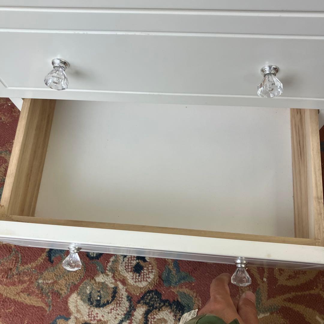 ロココレトロ 姫系 木製チェスト 6杯引き出し収納 タンス 古家具 クラシック