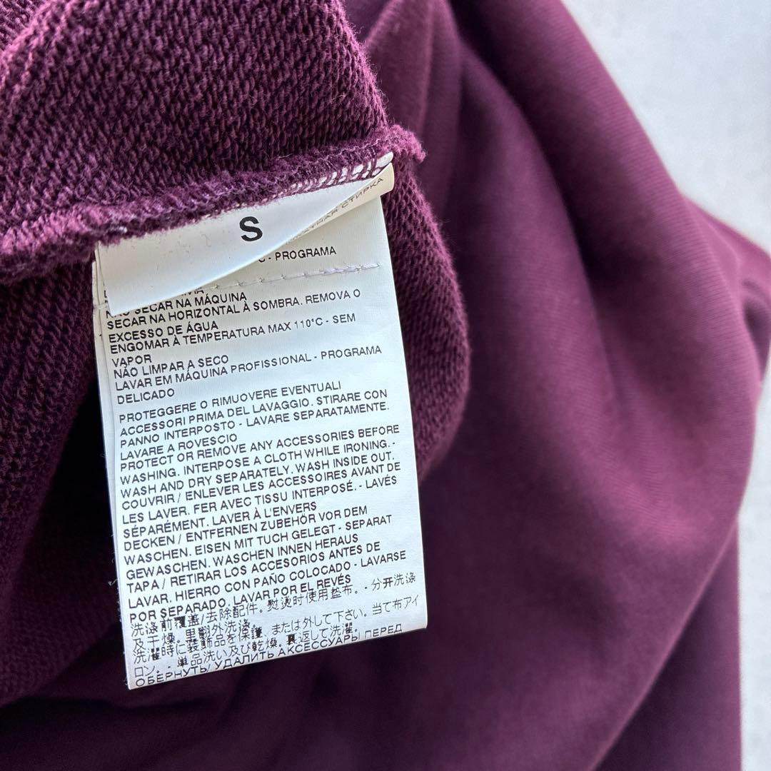 マルジェラ　バーガンディ スウェット　トレーナー