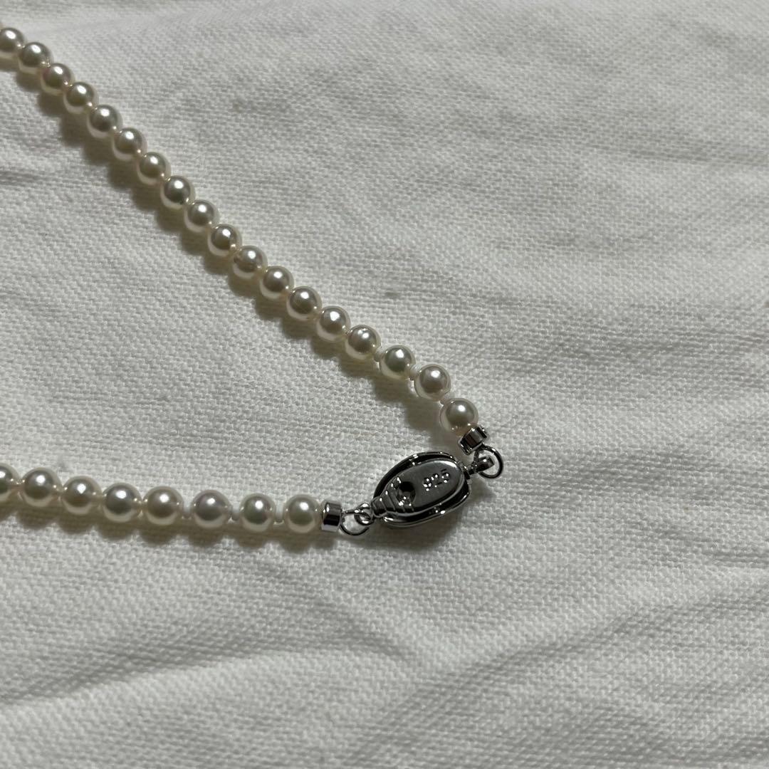 未使用 あこや真珠ネックレス ベビーパールネックレス 4.0〜4.5ミリ 綺麗