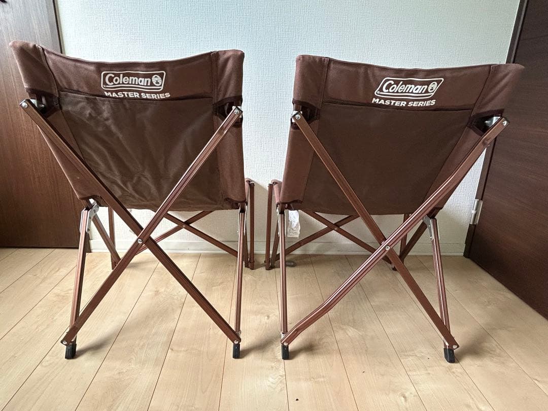 本日20時削除　コールマン　マスターシリーズ　キャンバスローチェア　2脚セット