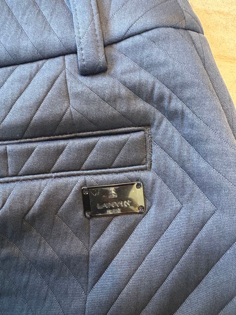 未使用品⭐︎LANVIN SPORT ネイビー キルティング　スカート　紺　M