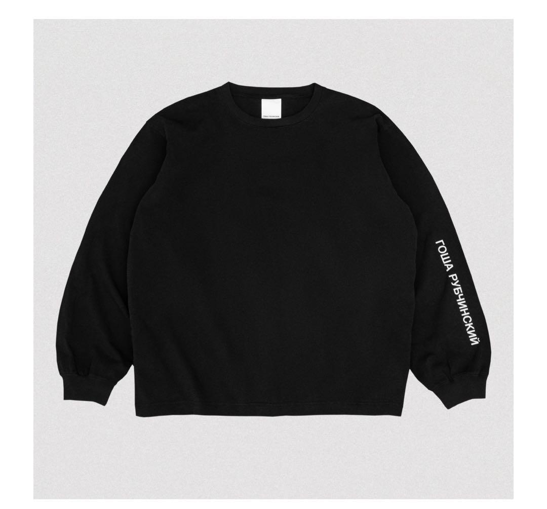 ゴーシャルブチンスキー　Gosha Rubchinskiy ロンT L ブラック