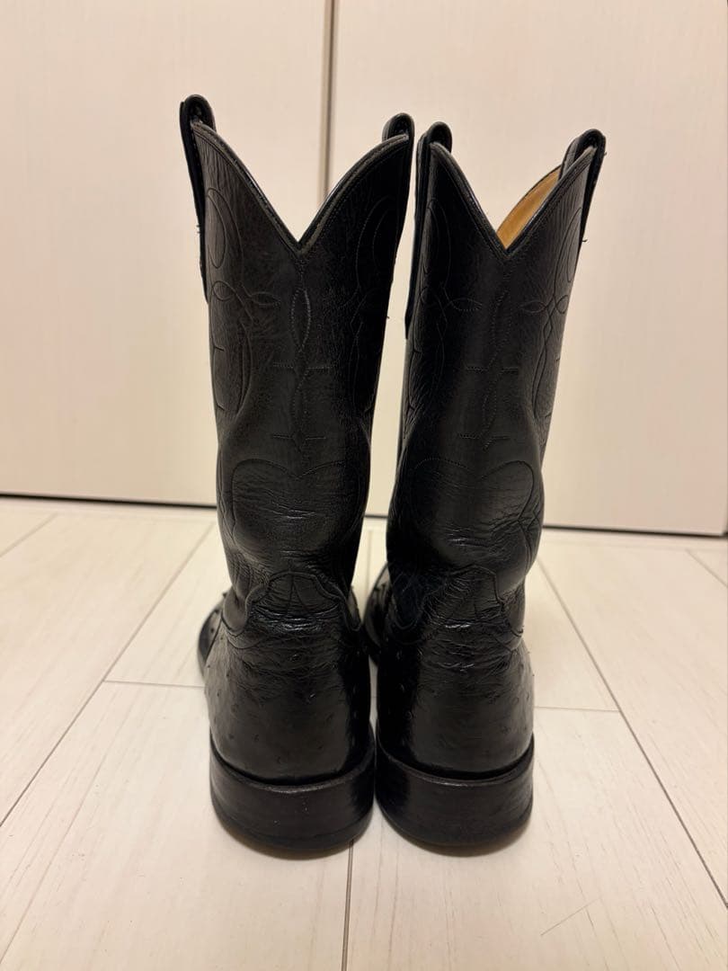 Rios of Mercedes オーストリッチ ウエスタンブーツ 9D