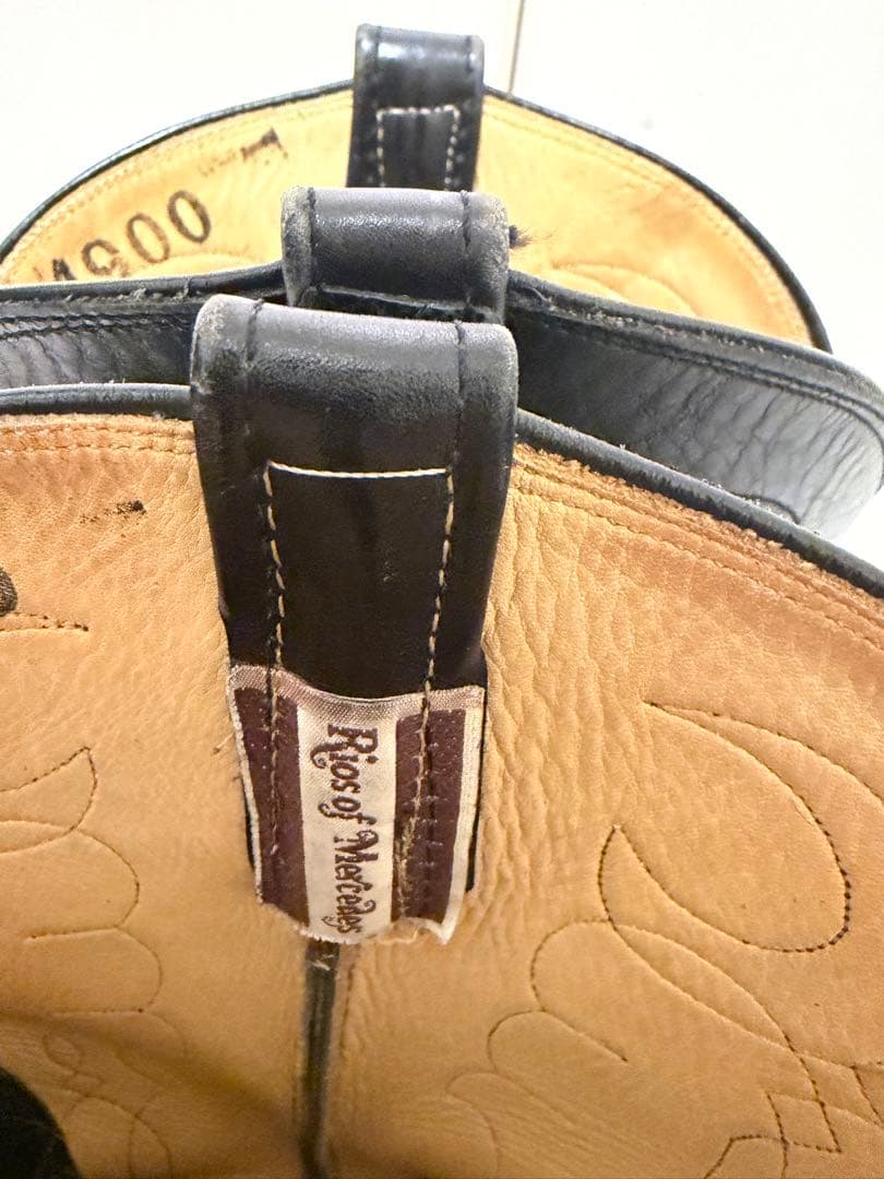 Rios of Mercedes オーストリッチ ウエスタンブーツ 9D