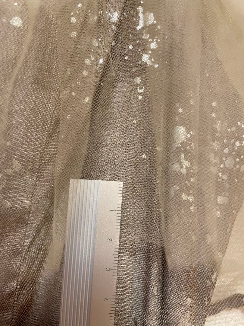 LEJA チュールフリルボレロペイントマーメイドワンピースドレス S グレー