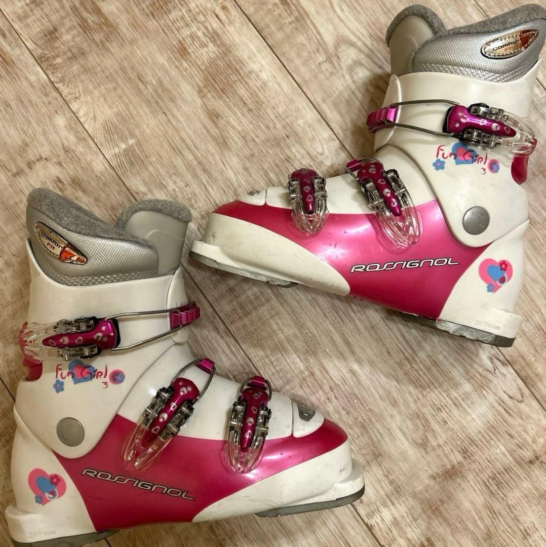 ◾️カービングスキーセット　スキー板130㎝　ブーツ22.5㎝　子供用　ジュニア用