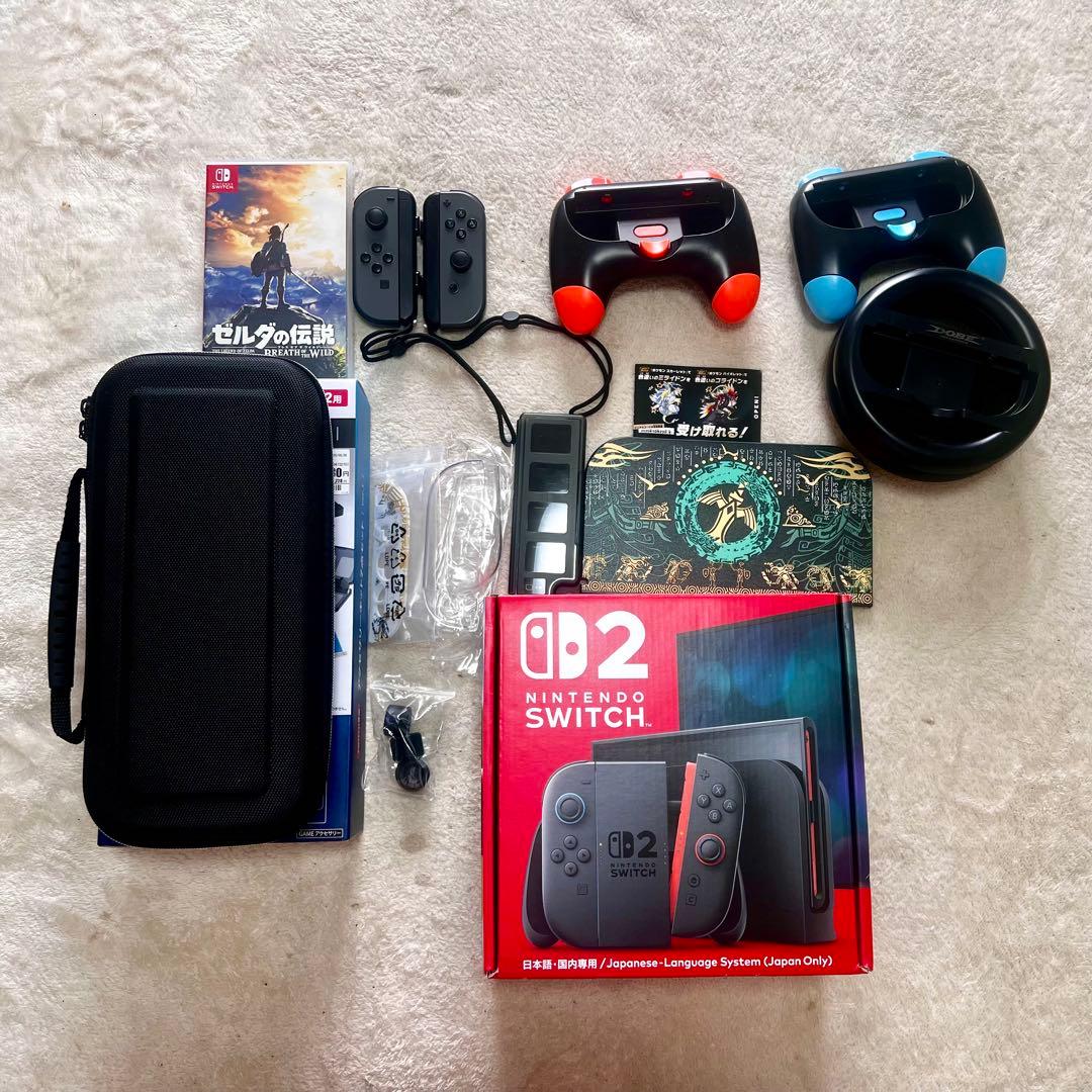 Nintendo Switch 2 日本語・国内仕様 周辺機器セット+保証書付き