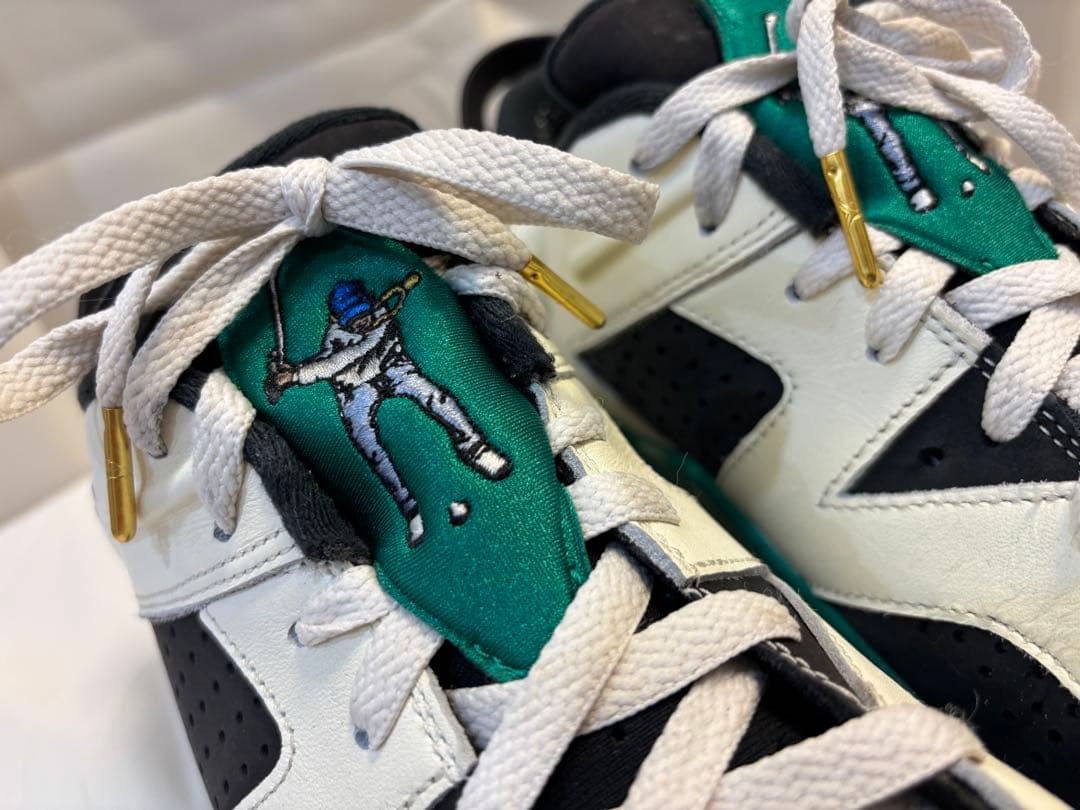 スポーツシューズ ブラック/ホワイト/グリーン