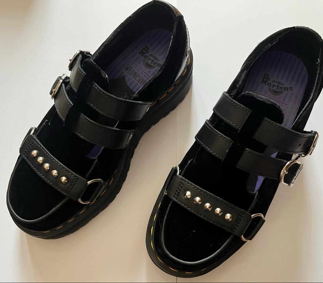 Dr. Martensドクターマーチン ウェンズデーコラボクリーパーシューズ