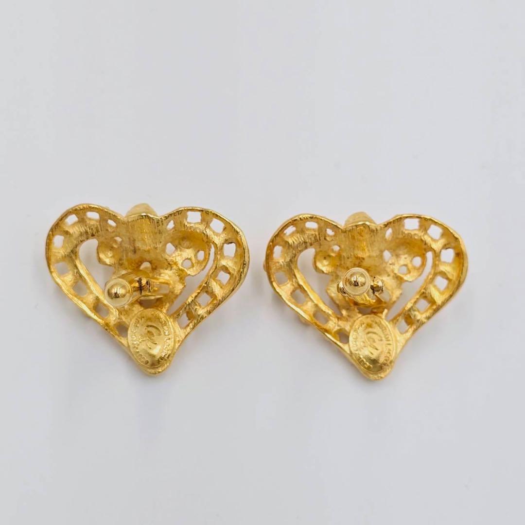 ★Christian Lacroix★ カフリンクス カフス ハート ゴールド