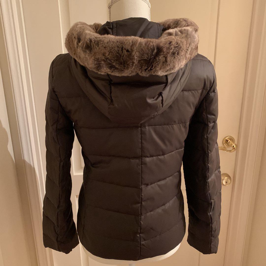 ぽっこり★MAX MARA★ファー付きリバーシブルジャケット　ブラウン38