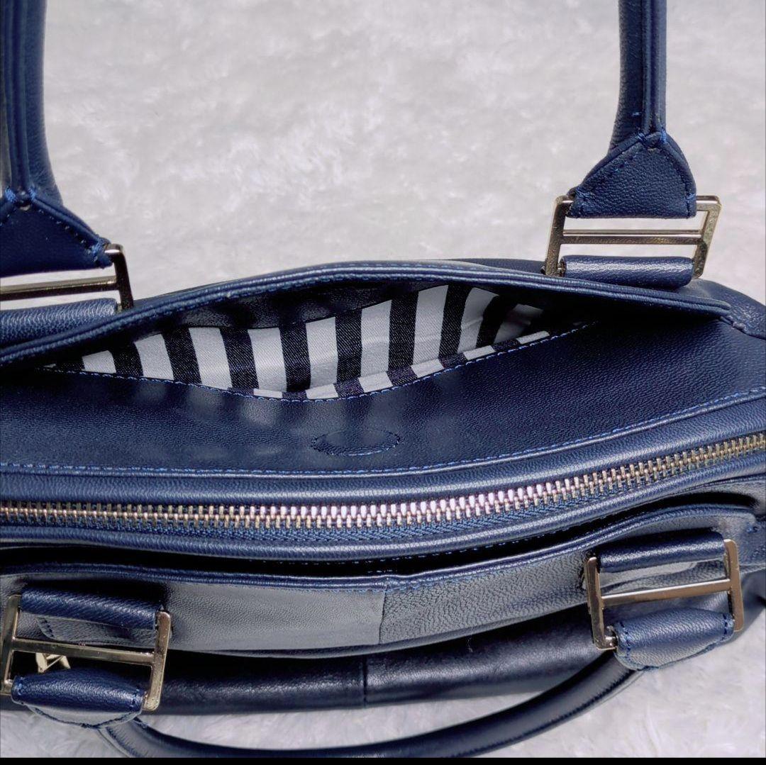 極美品✨muta ムータ 8 バッグ ゴート革 ショルダー2way ネイビー