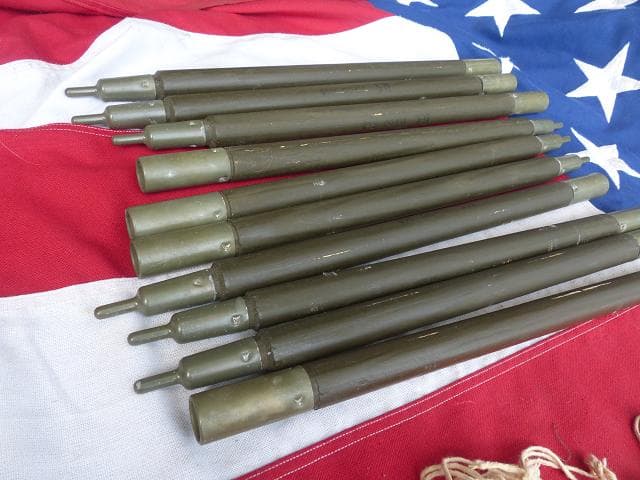 1968” 米軍実物 ナム戦 デッド!　テントポール　10本セット 軍幕