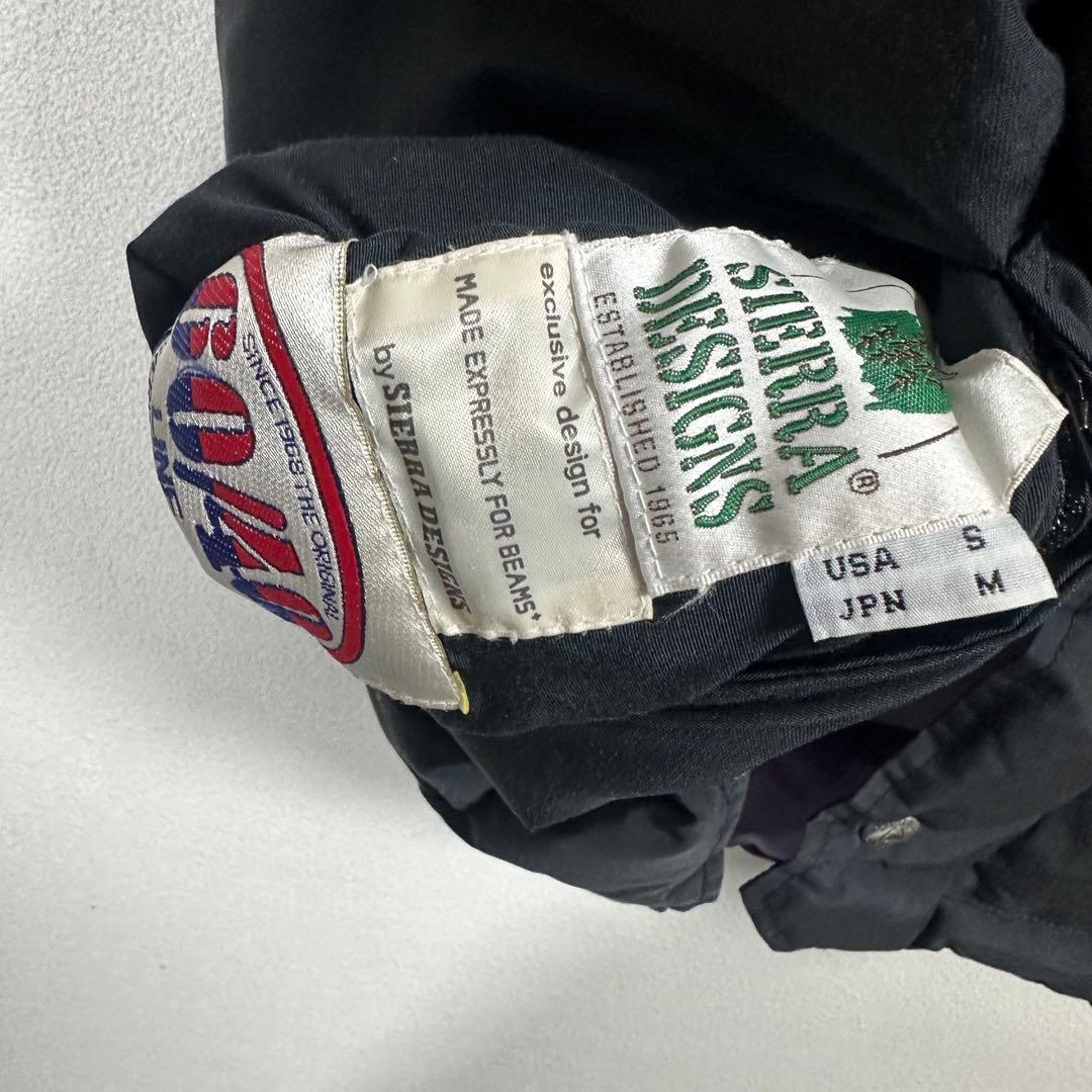 SIERRA DESIGNS × BEAMS PLUS ダウンベスト 黒