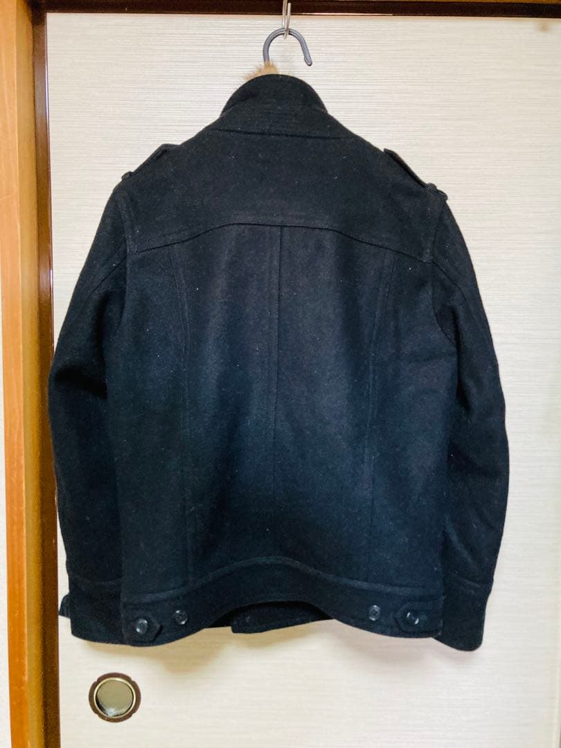 【BEAMS】ラビットファーピーコート　黒/ブラック　Sサイズ