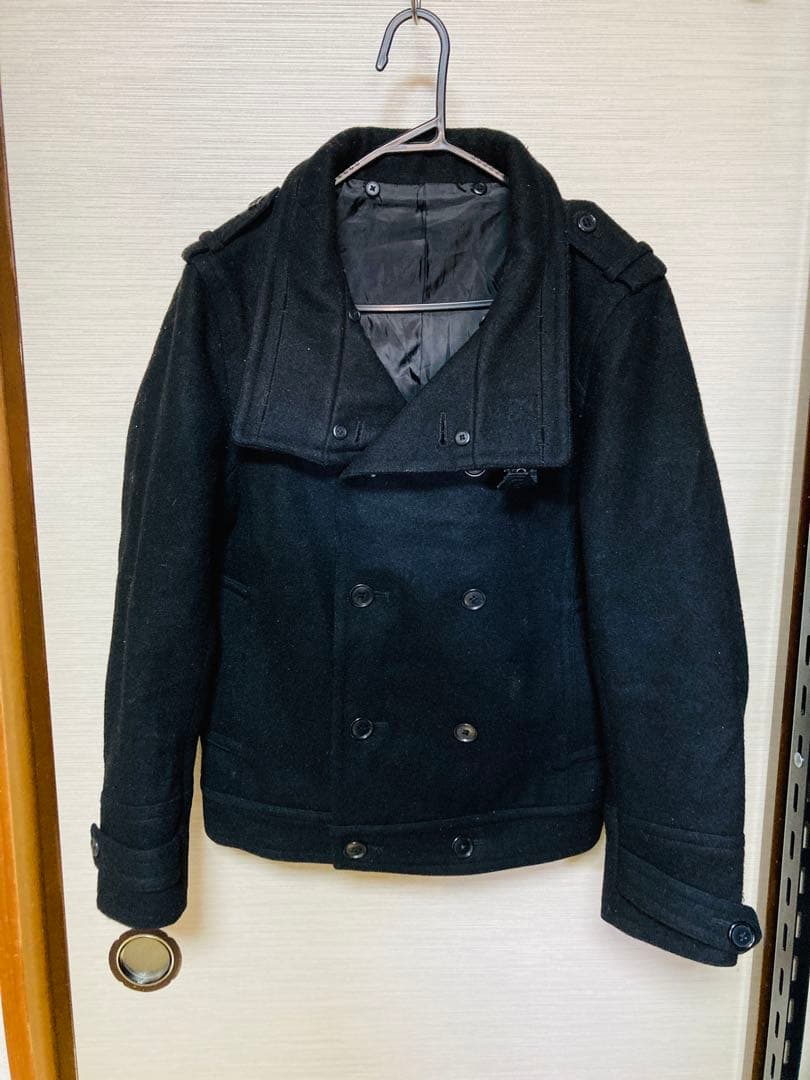 【BEAMS】ラビットファーピーコート　黒/ブラック　Sサイズ