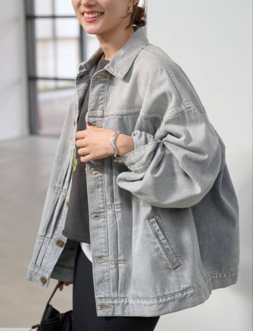 FRAMeWORK エクストララージデニムジャケット　グレーA