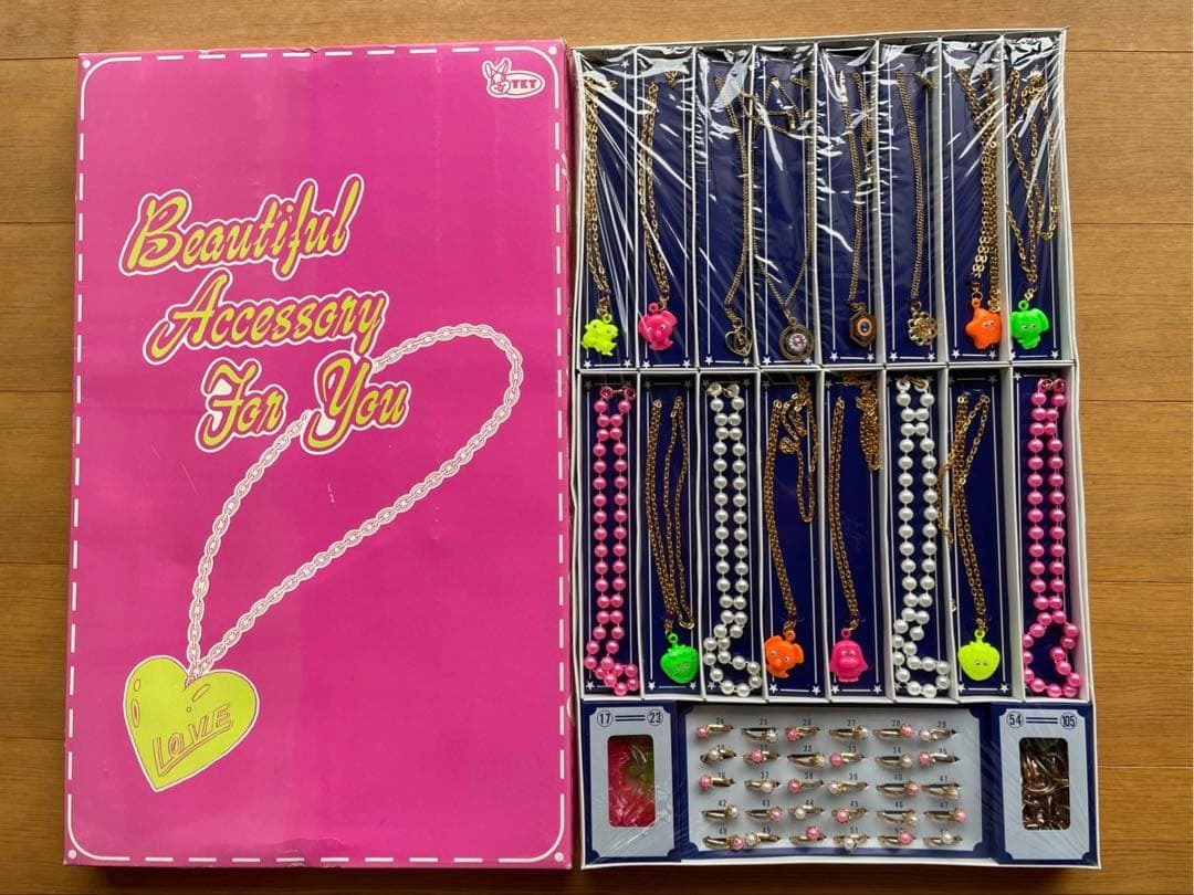 昭和レトロ　当てくじ　アクセサリーセット　指輪　ネックレス