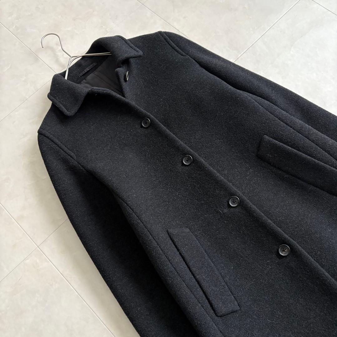 美品✨ マーガレットハウエル ステンカラーウールカシミヤロングコート 黒 II