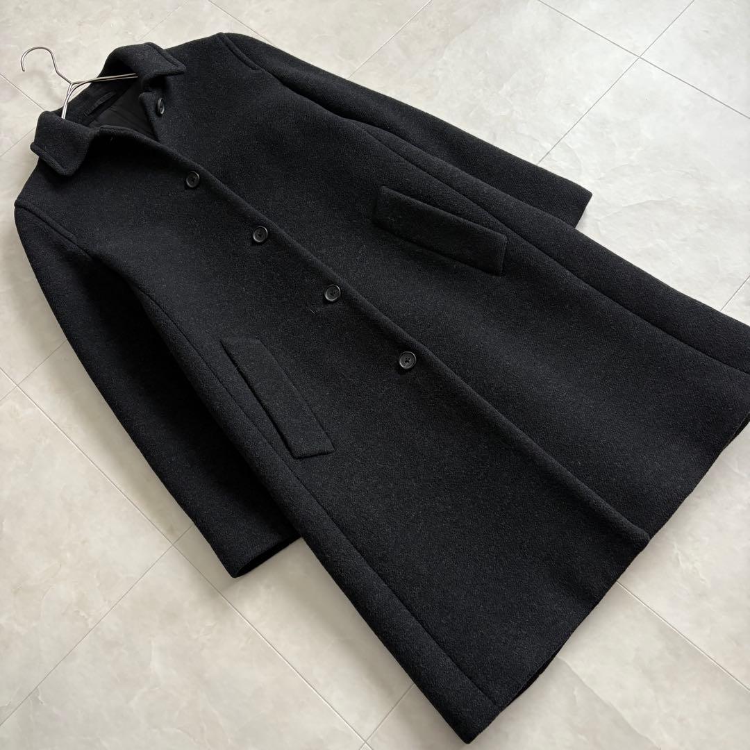 美品✨ マーガレットハウエル ステンカラーウールカシミヤロングコート 黒 II