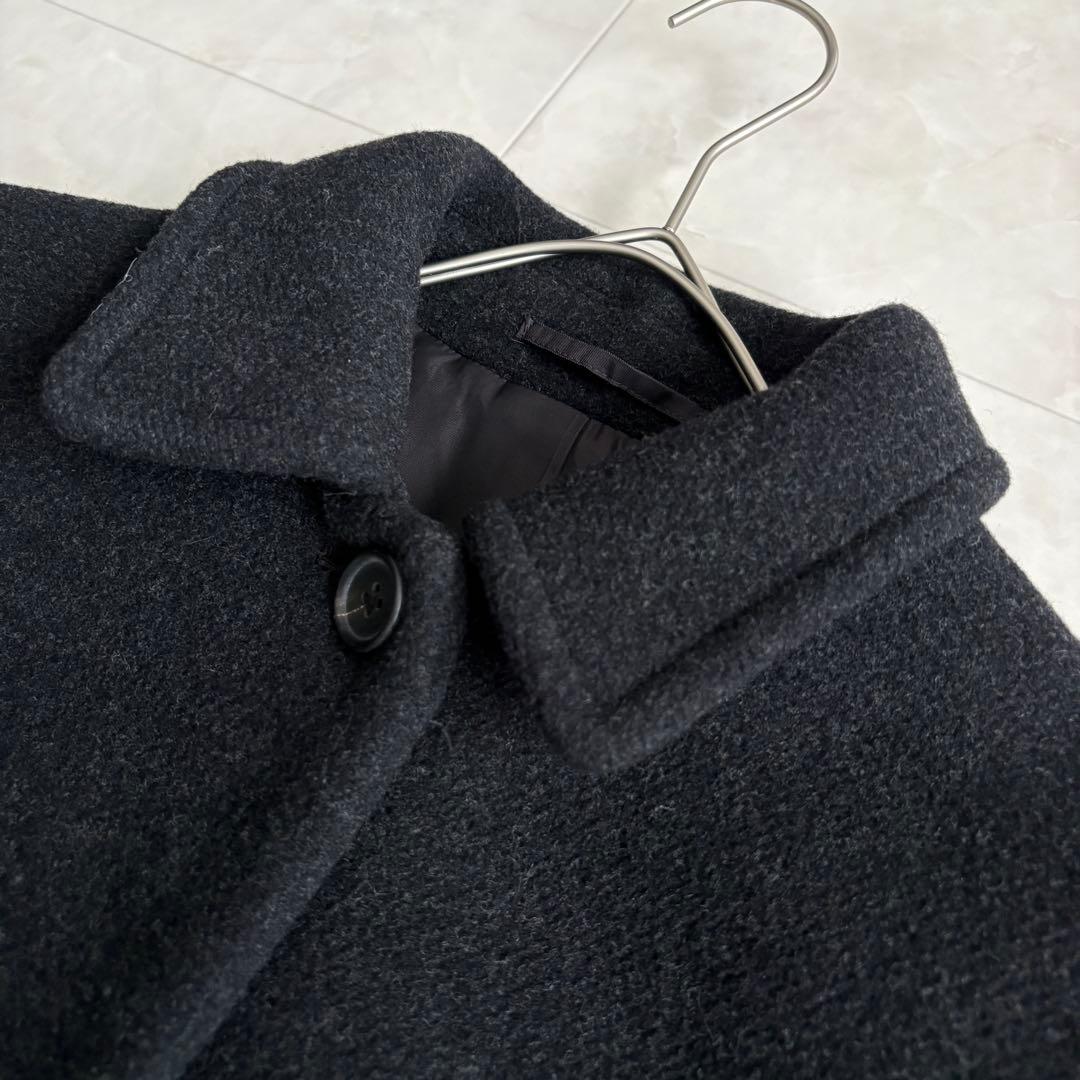 美品✨ マーガレットハウエル ステンカラーウールカシミヤロングコート 黒 II