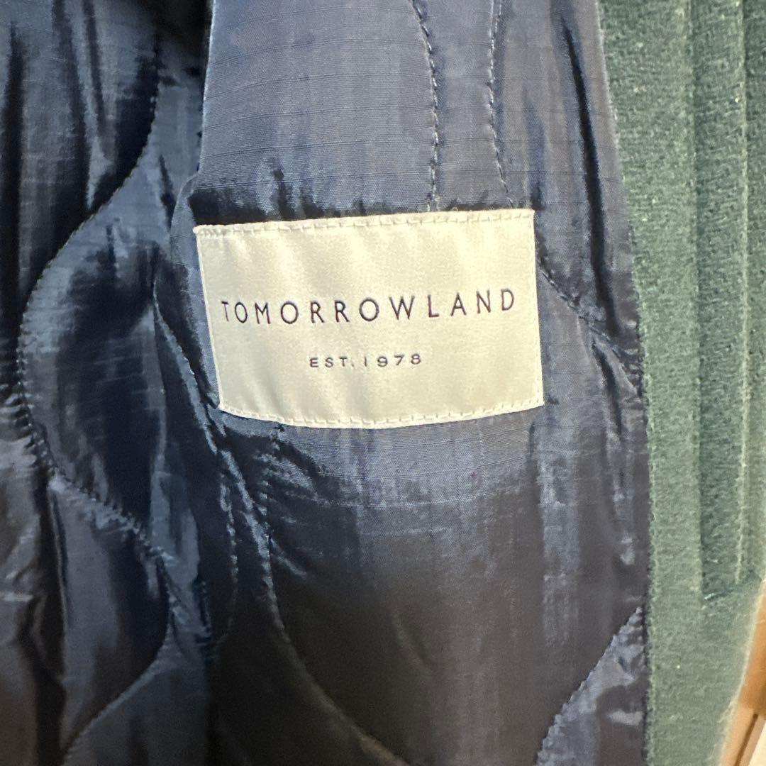 TOMORROWLAND フード付きロングコート ダークグリーン、KNOTT